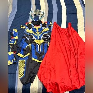 Thor Superhero Kids Costume with Red Cape